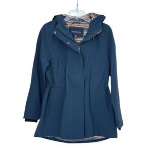 Women's Pendleton Hooded Waterproof Rain Coat Jacket Size Small